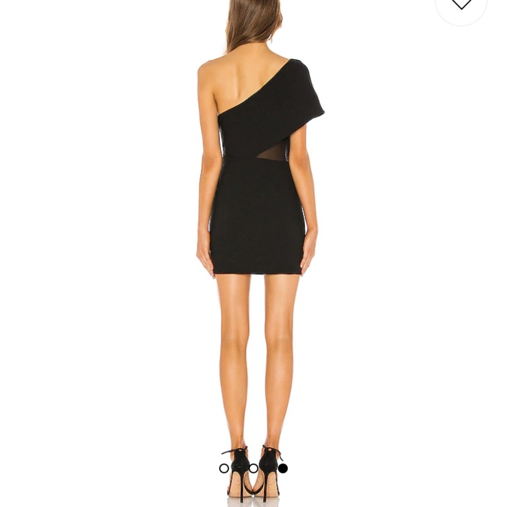 Superdown One Shoulder Sheer Waist Dress - Picture 4 of 8